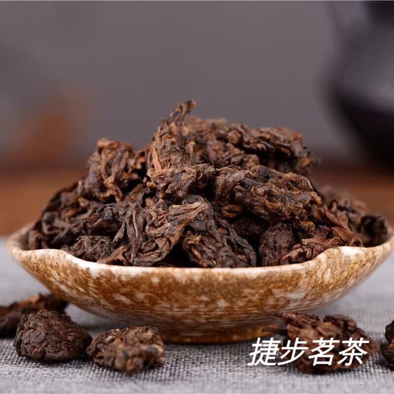 岩亥云南普洱茶老茶头熟茶陈年老茶普洱茶 勐海老茶头年