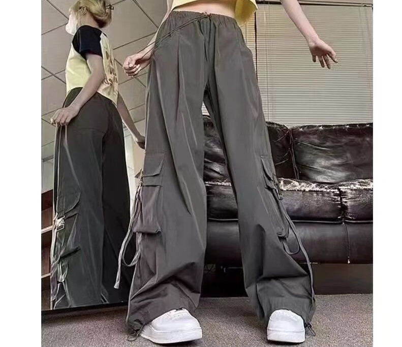 道花途夏装搭配一整套2024新款小个子穿搭甜辣短袖t恤 工装裤两件套装