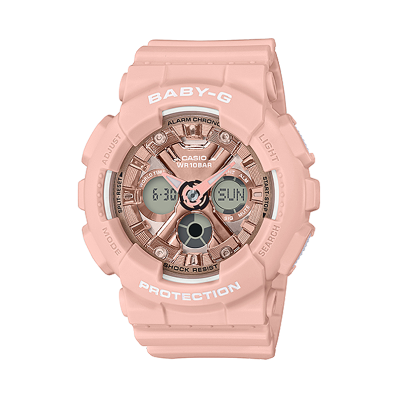 ����ŷ��CASIO��BABY-Gϵ�� �����ˮLED�����˶�Ůʿ�ֱ� BA-130-4ADR