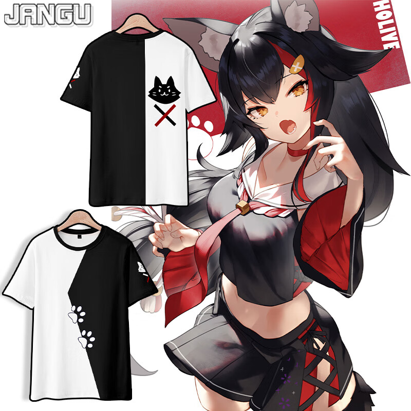 简顾 虚拟主播vtuber大神澪hololive周边动漫痛衣短袖t恤日系二次元