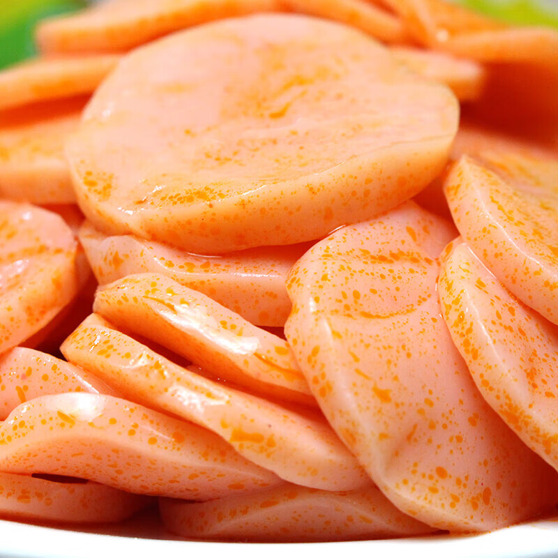 虎钢馋红油素火腿肠香辣魔芋素食即食早餐下饭咸菜魔芋香肠片酱菜斤装