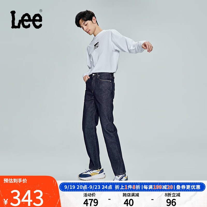 Lee商场同款23新品753舒适清水洗男牛仔裤潮LMB1007536VG-898 清水洗（31裤长） 34怎么看?