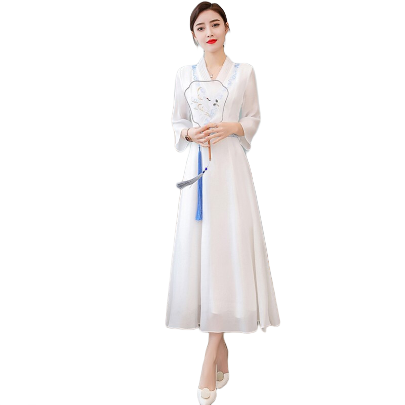 ����櫣�Dainaya������Ů2025�����¿���ʽŮװ�й����ճ��������ź�������ȹ 2877 ��ɫ 2XL 188Ԫ