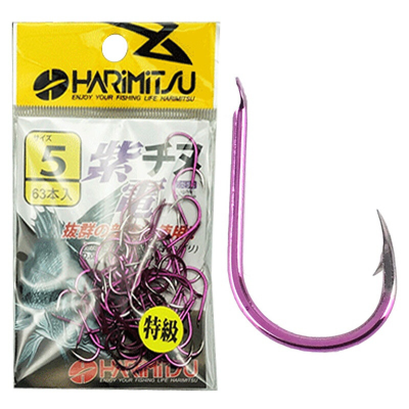 GUBPMTSHIM新款戶外海釣紫電千又管付千又魚鉤大包裝海釣漁鉤 千又(不帶環(huán)) 5號
