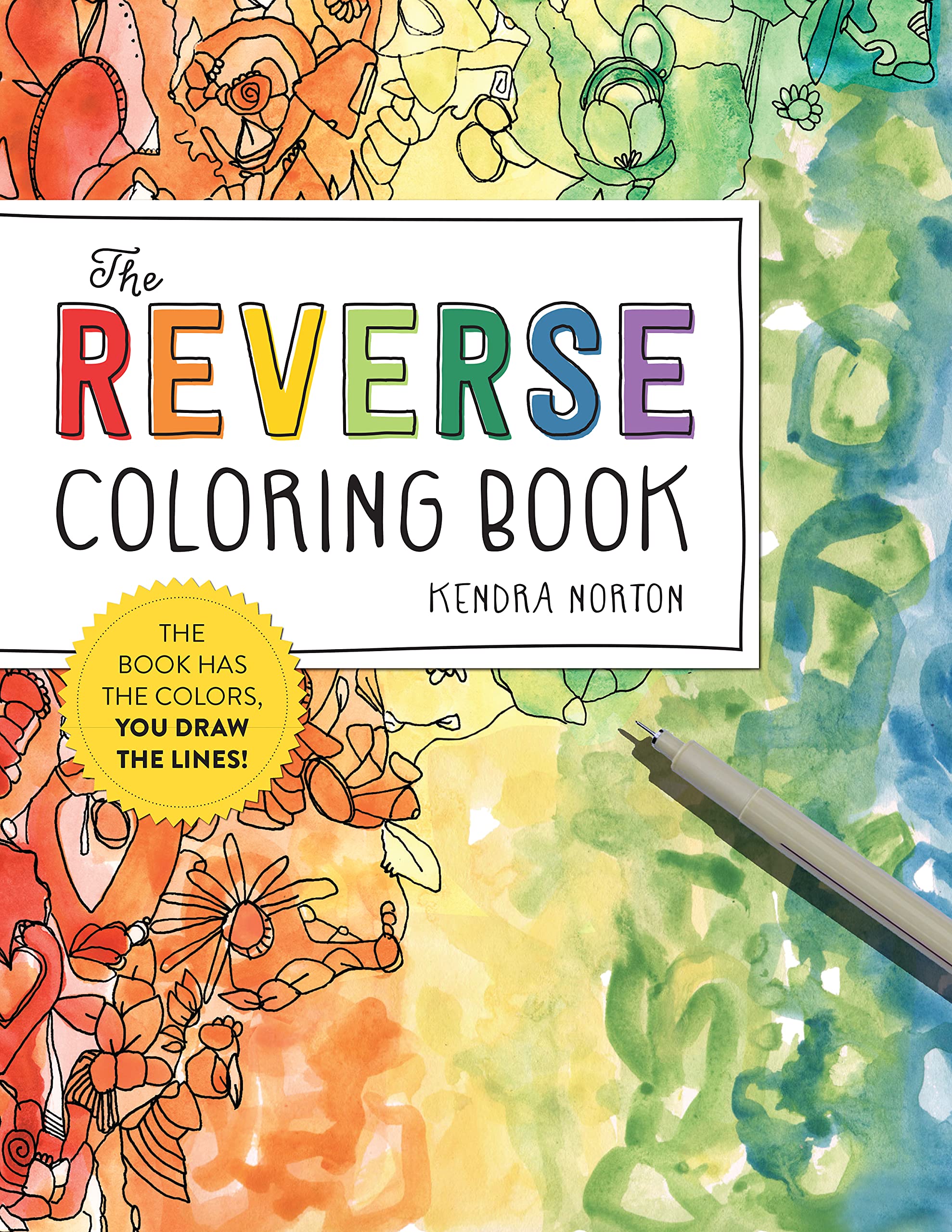 预售 The Reverse Coloring Book