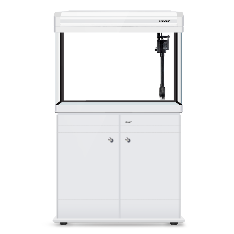 博宇（BOYU）魚缸 水族箱 熱彎玻璃 40寬 上過濾家用客廳龍魚缸養(yǎng)水草金魚過濾 EA-60白色魚缸整套(60*40*118.8)