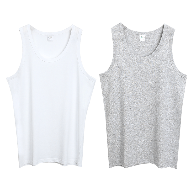 红豆(hodo)红豆【舒适100%纯棉】2件纯棉背心男吸汗透气打底运动男士