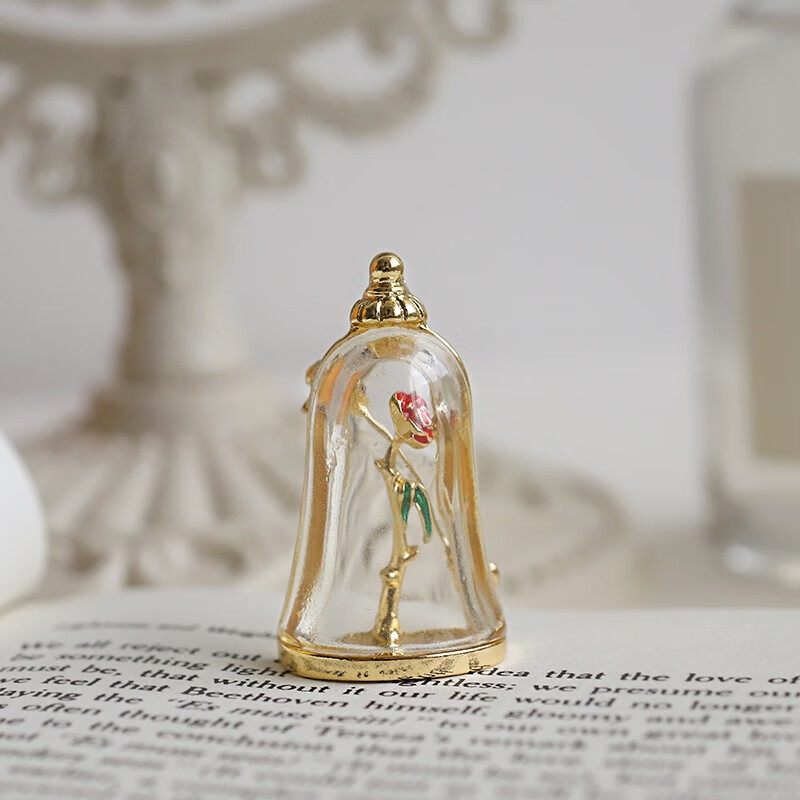 短云文艺温柔小王子玫瑰花金色徽章胸针小众别针配饰 玫瑰花胸针1枚