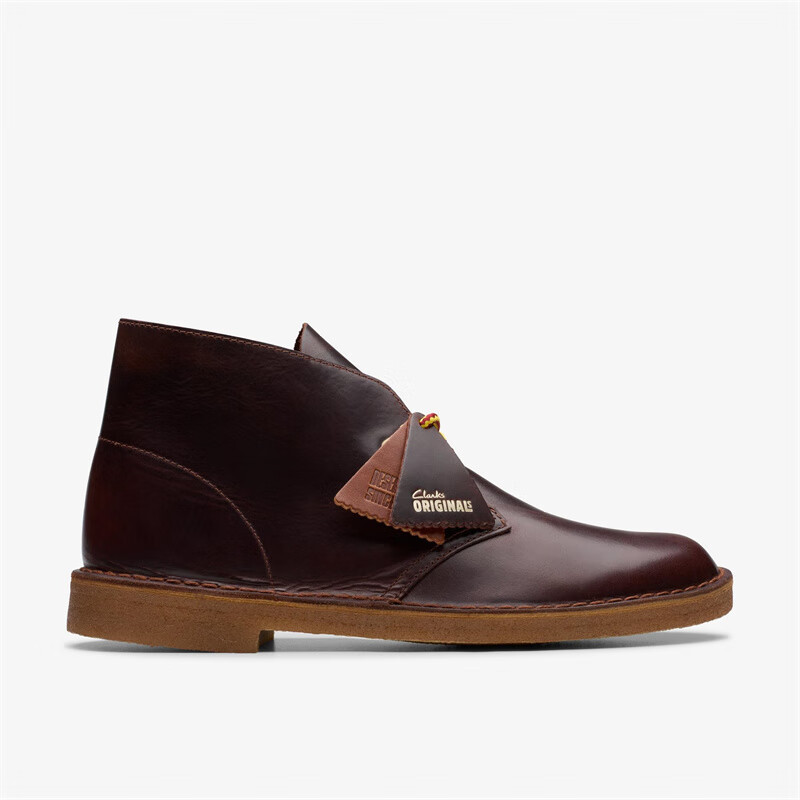 户外休闲鞋 desert boot hiker 抓地缓震耐磨徒步旅行沙漠靴 勃艮第色