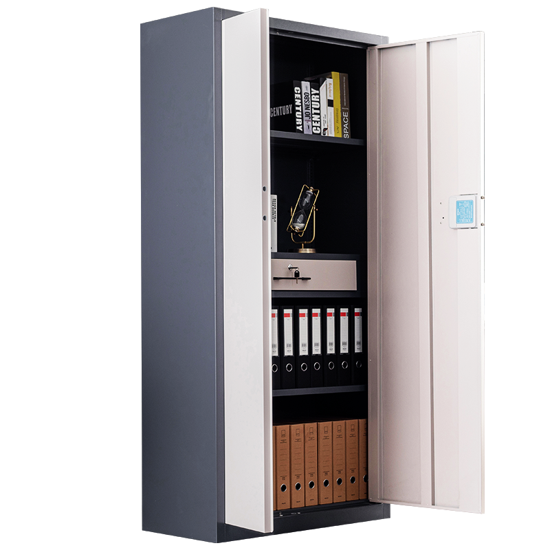 执逸电子密码文件柜指纹密码锁办公文档保险柜凭证柜国家保密涉密认证资料档案柜 套色通体柜【密码锁】