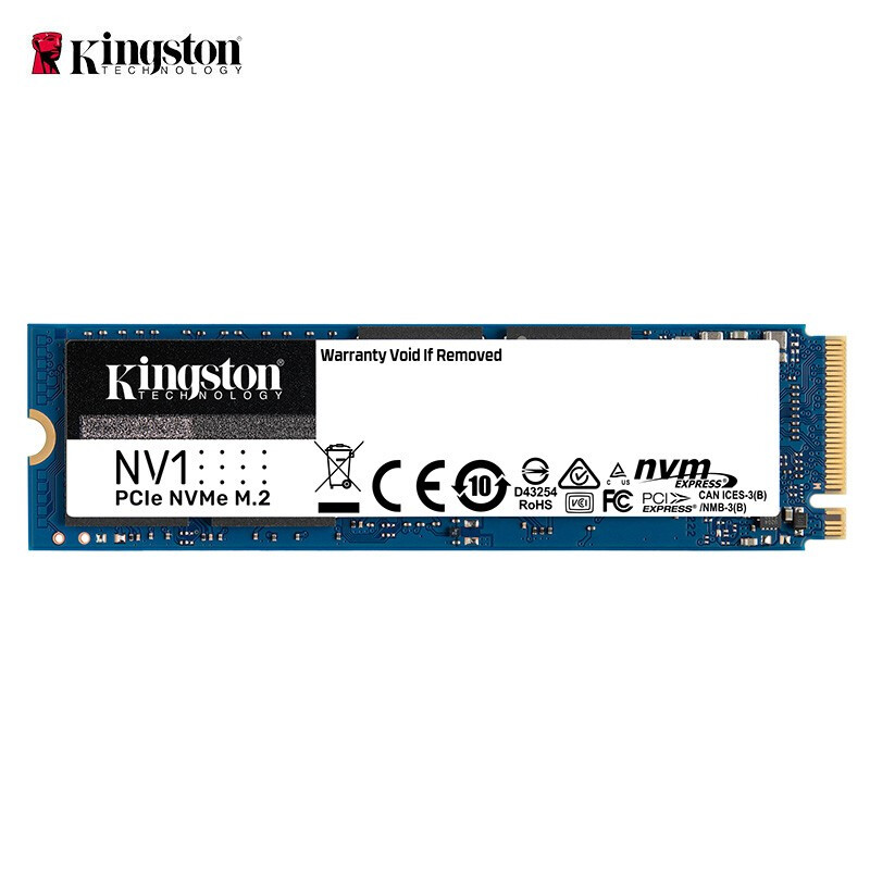 金士顿(Kingston) SSD固态硬盘台式机笔记本 M.2接口(NVMe协议) 1000G即1t  NV1性价比NVMe