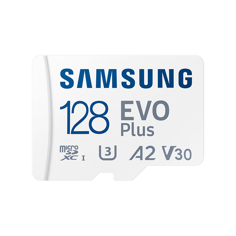 SAMSUNG 三星 EVO Plus系列 Micro-SD存储卡 128GB（UHS-I、V30、U3、A2）