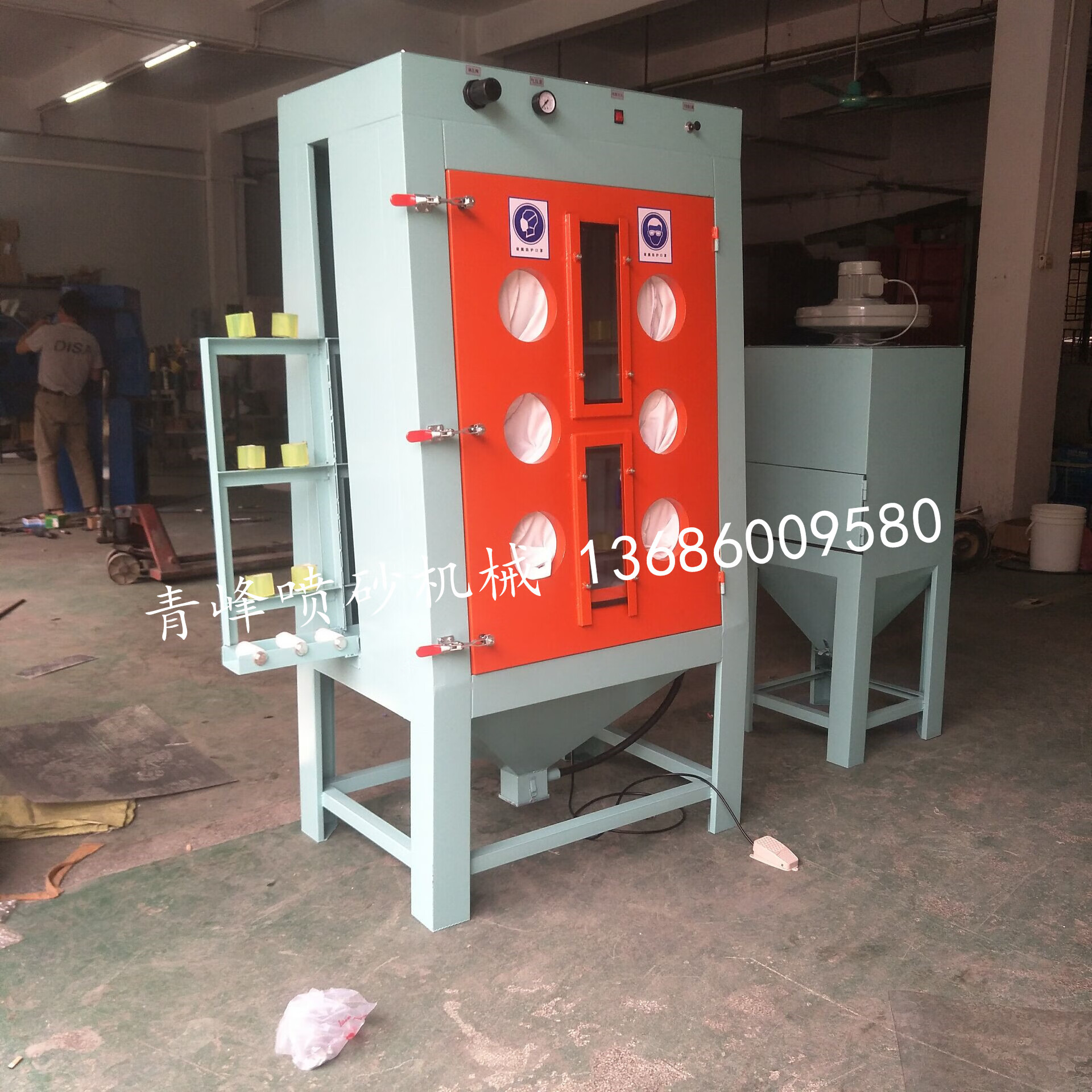 仁聚益玻璃喷砂机 小型手动立式打砂机 大理石花岗岩平板类雕刻喷沙机