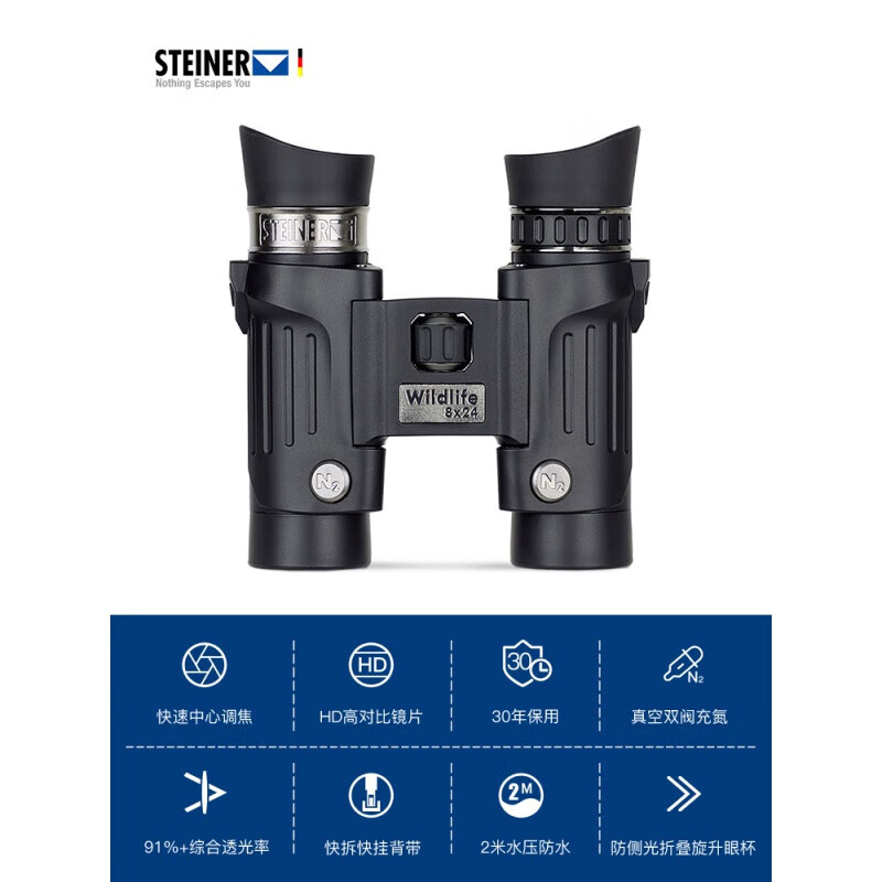 視得樂(lè )雙筒望遠鏡2323微光夜視高倍高清觀(guān)鳥(niǎo)旅行便攜 2323(10.5x28)【HD高解析鏡片:91