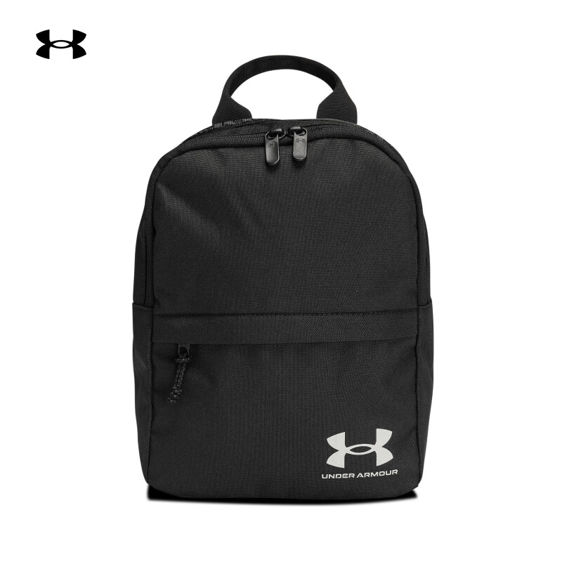 安德玛（Under Armour）双肩背包UAContain男女情侣训练运动迷你包 黑色001 均码