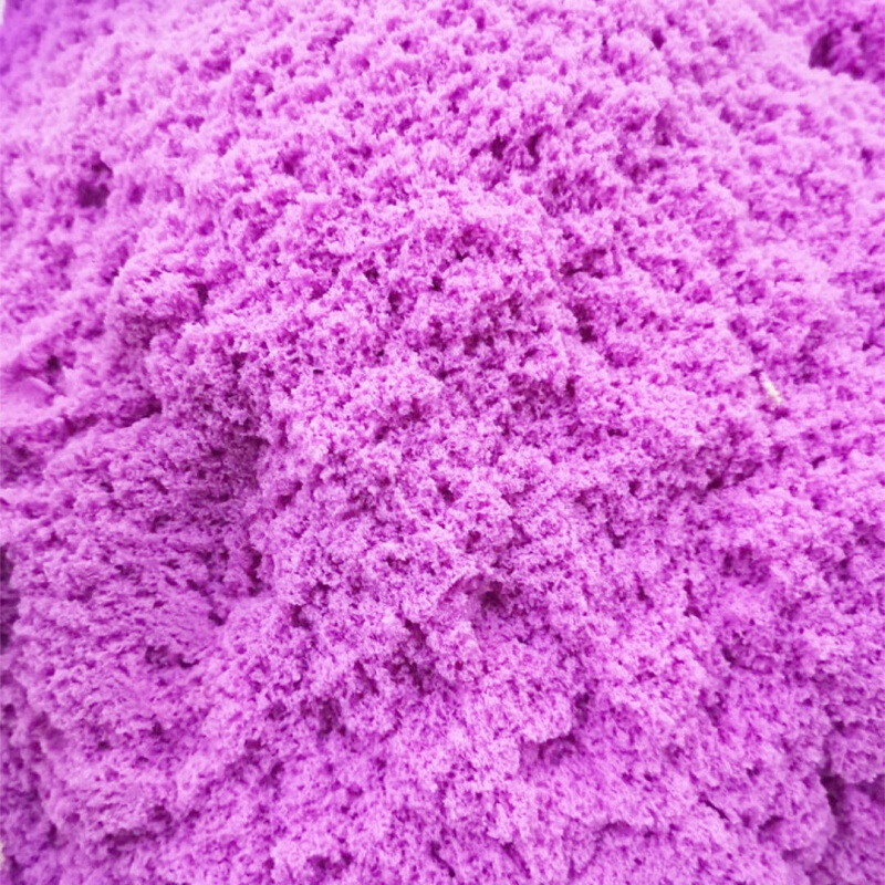 2斤太空沙儿童玩具沙魔力安全男女孩粘土橡皮泥彩沙批发 【紫色】 散沙5斤装