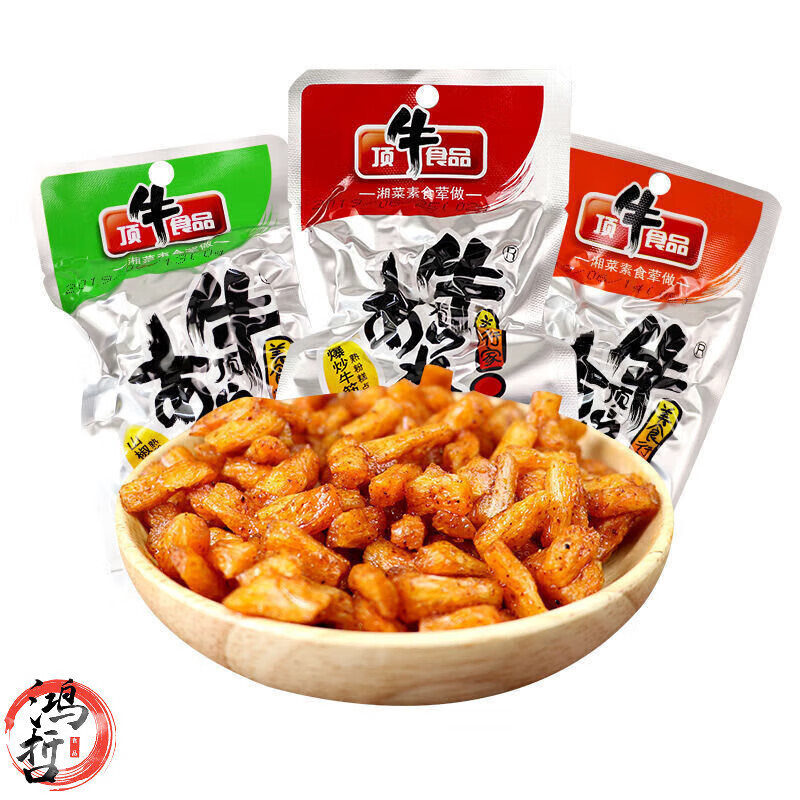 顶牛辣条素牛筋8090后怀旧儿时经典小零食小吃休闲食品 混合口味 35g