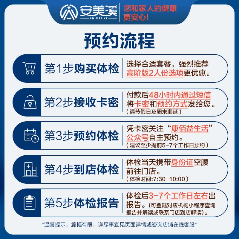 安美溪健康尊享CT体检A套餐女士中青年瑞慈体检中老年父母男士上海北京成都等全国500+门店通用体检卡 高阶版(1人)(美年瑞慈) 2个工作日内短信发您卡密自主预约