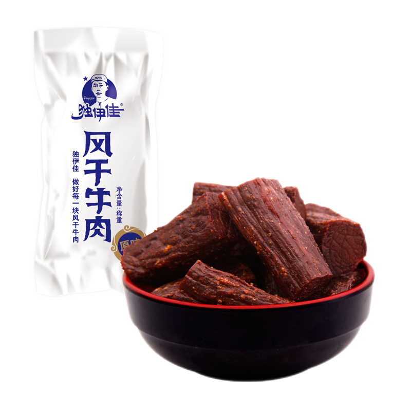 獨(dú)伊佳內(nèi)蒙古特產(chǎn)牛肉干手撕風(fēng)干牛肉干鋁塑包裝500g真空辦公室零食原味 原味 500g