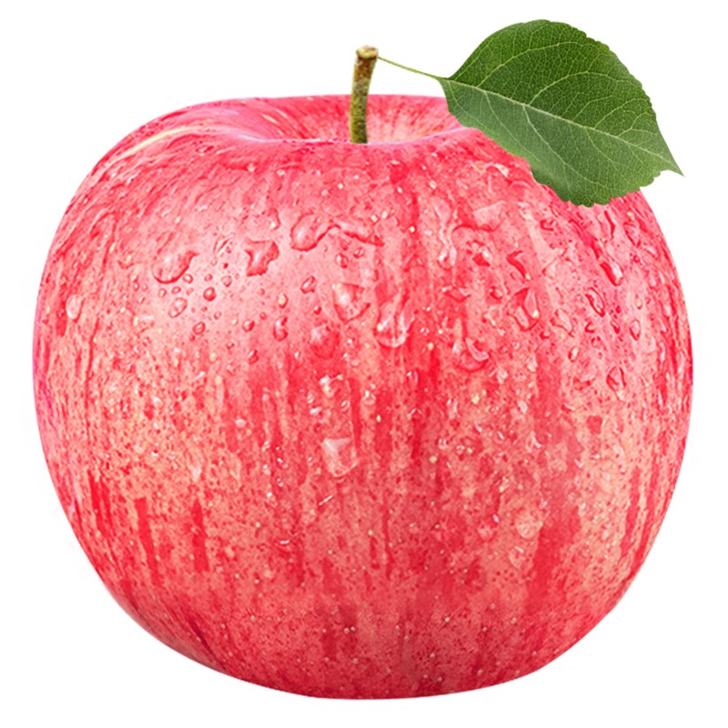金三源洛川红富士苹果产地直发苹果水果彩盒装，富含蛋白质膳食纤维素，健康轻食水果沙拉常备食材！ 80mm-85mm果（ 家庭装4斤）