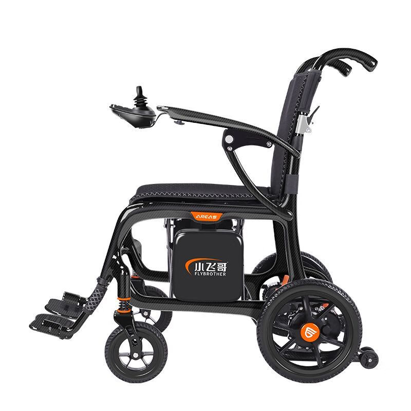 小飞哥碳纤维电动轮椅老人轮椅轻便可折叠便携助步车旅游可上飞机