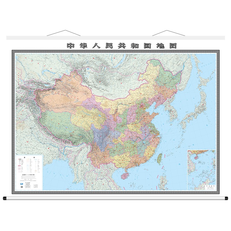 中国全图(政区版 3米*2.2米巨幅 地图挂图 大场景专用)