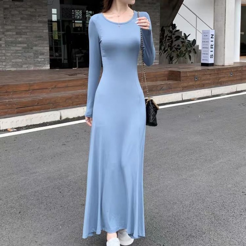 恒源祥连衣裙收腰潮流春款女装2021年新款修身裙子法式长裙女士女生春