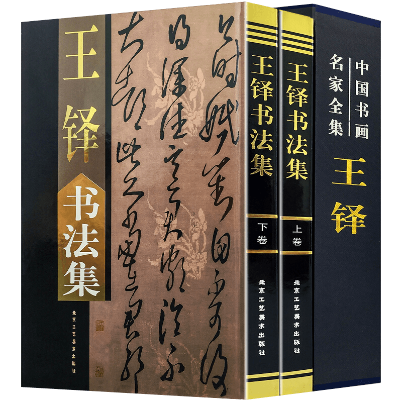 【包邮】中国书画名家全集（书法集） 王羲之 赵孟頫 文徵明 董其昌 王铎 何绍基 欧阳询 颜真卿 柳公权 米芾 王铎书法集(上下册)