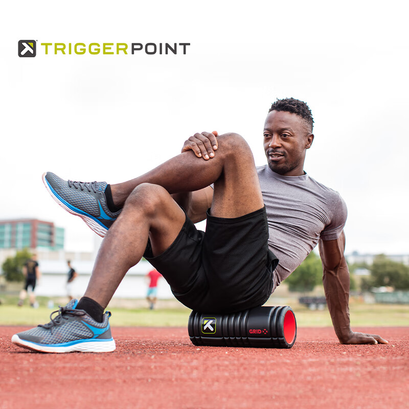 TRIGGERPOINT进口泡沫轴肌肉放松瘦小腿健身运动滚轴筋膜按摩棒狼牙棒瑜伽柱 约33cm空心款/硬度更强/分区设计