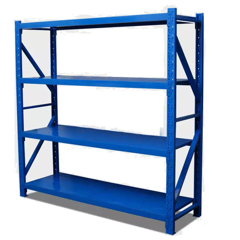 适丰货架置物架多层落地储物架家用货架收纳架子仓库仓储超市货架轻型产品展示货物架铁架子快递物流金属货架 轻型白色主架 【长100x宽40x高200cm】四层