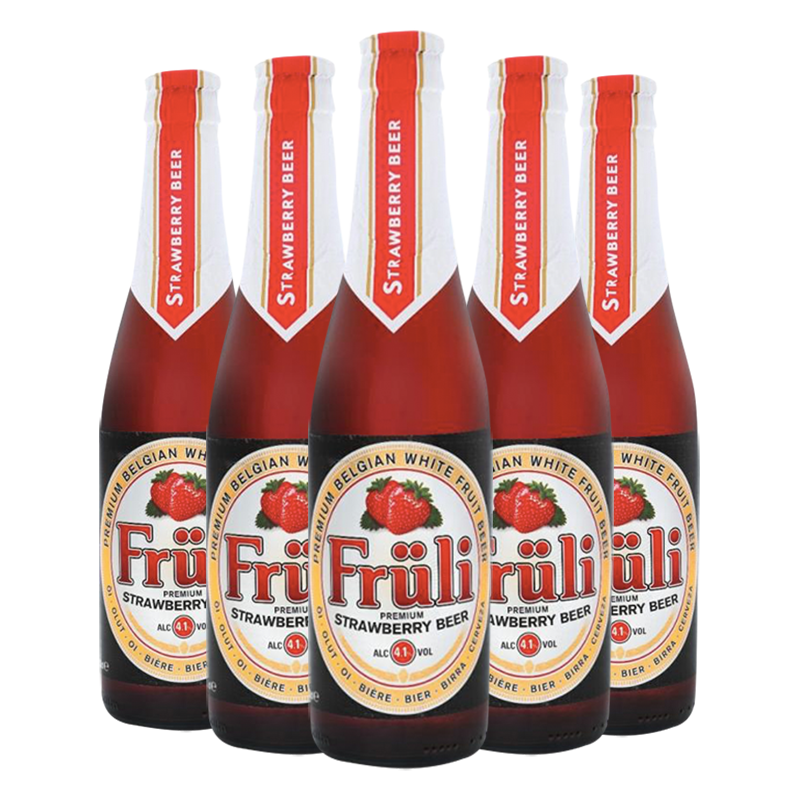 Fruli 芙力 草莓啤酒 330ml*5瓶
