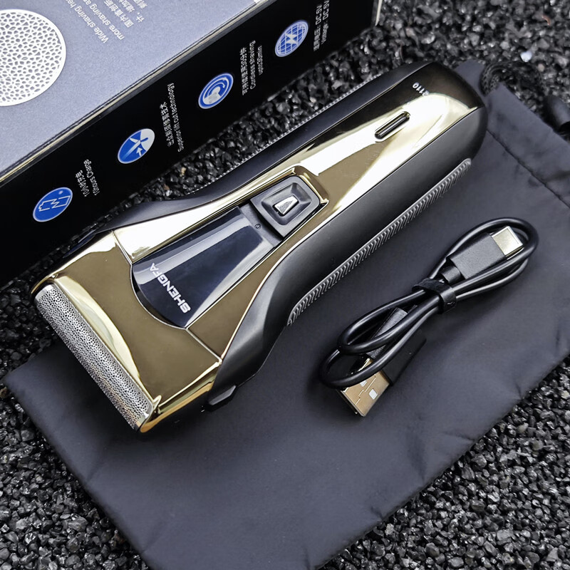 盛发电动剃须刀往复式刮胡刀男士胡须刀充电式单头刮胡子刀便携盛发