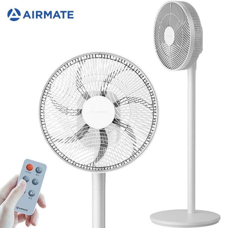 艾美特（Airmate）七叶循环通风落地扇/家用直流变频/节能低噪风扇/定时遥控电风扇 CS30-RD13