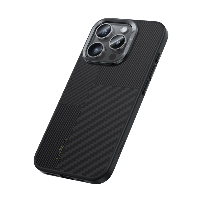 邦克仕(Benks)適用iPhone16手機(jī)殼【正版凱芙拉】認(rèn)證蘋果磁吸蒙太奇拼接凱夫拉全包超薄防摔高端保護(hù)套 黑