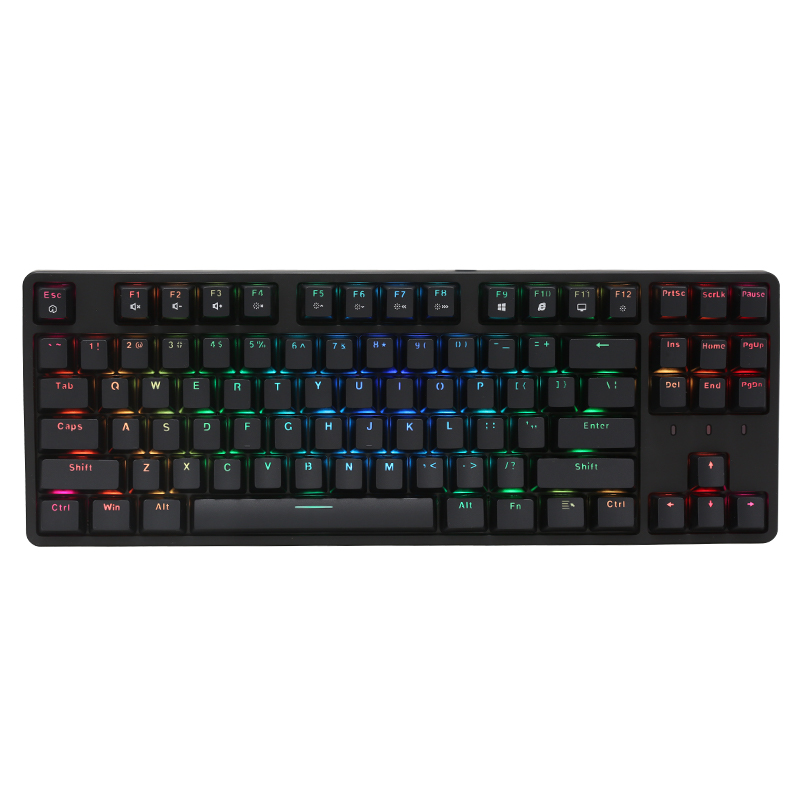 艾石头 FE 87 全键热插拔机械键盘 RGB背光 87键游戏键盘 黑色 红轴