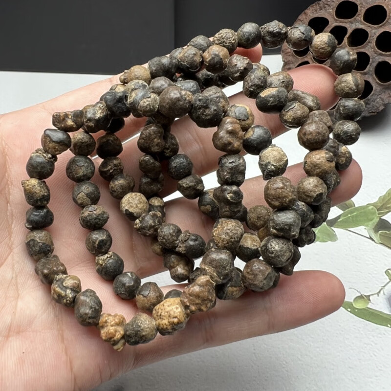 思赞(sizan)泰国龙宫舍利手链黑灵骨舍利石手串强磁场原矿金刚男女手