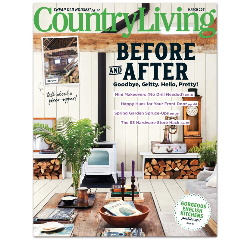 【单期可选】Country Living 乡村生活 2023/22年月刊 美国家居设计软装饰品杂志 2021年3月刊