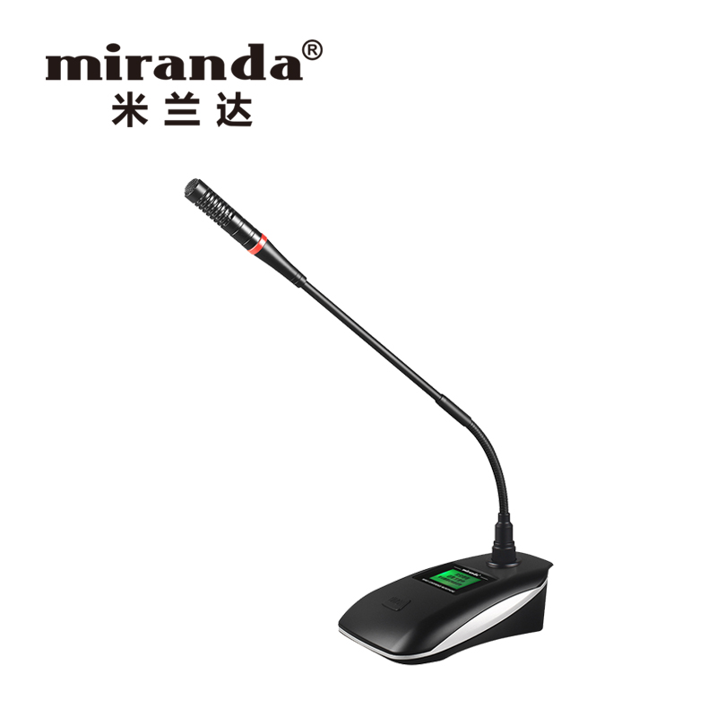 miranda 米兰达 H306单支有线会议话筒，48V单支电容鹅颈式麦克风防干扰系统 H306 长咪杆