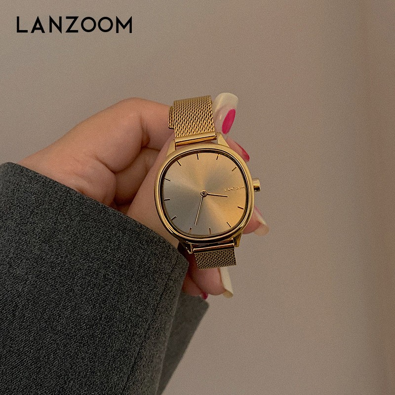 LANZOOM蓝族莫兰迪小金表手表女时尚腕表生日礼物送女友闺蜜同款礼物 【送女友礼物推荐】Jena02