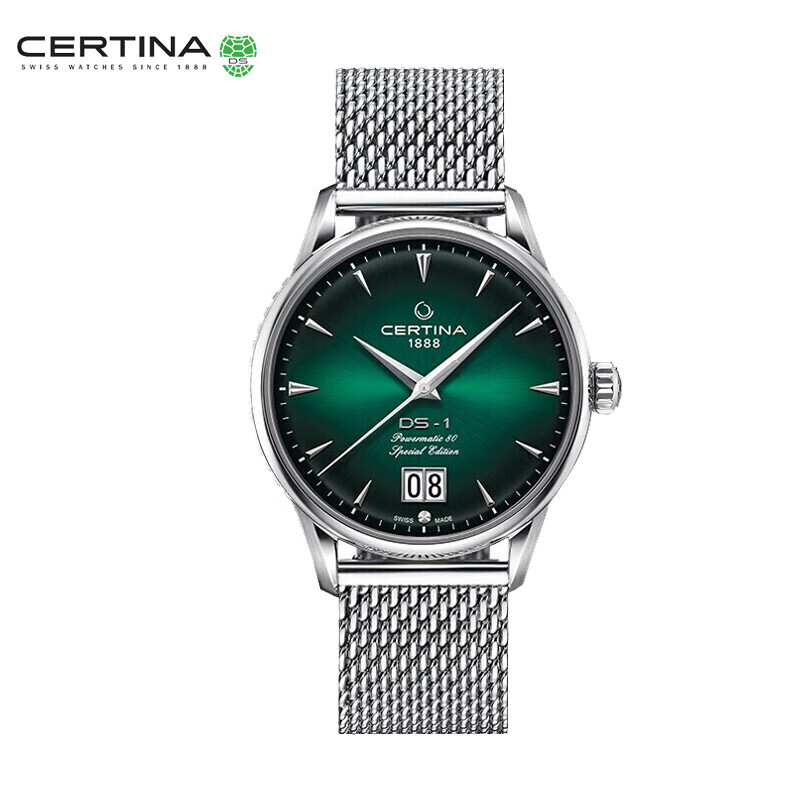 雪铁纳(certina)瑞表喜马拉雅绿光60周年限定机械男表送礼物c029.426.