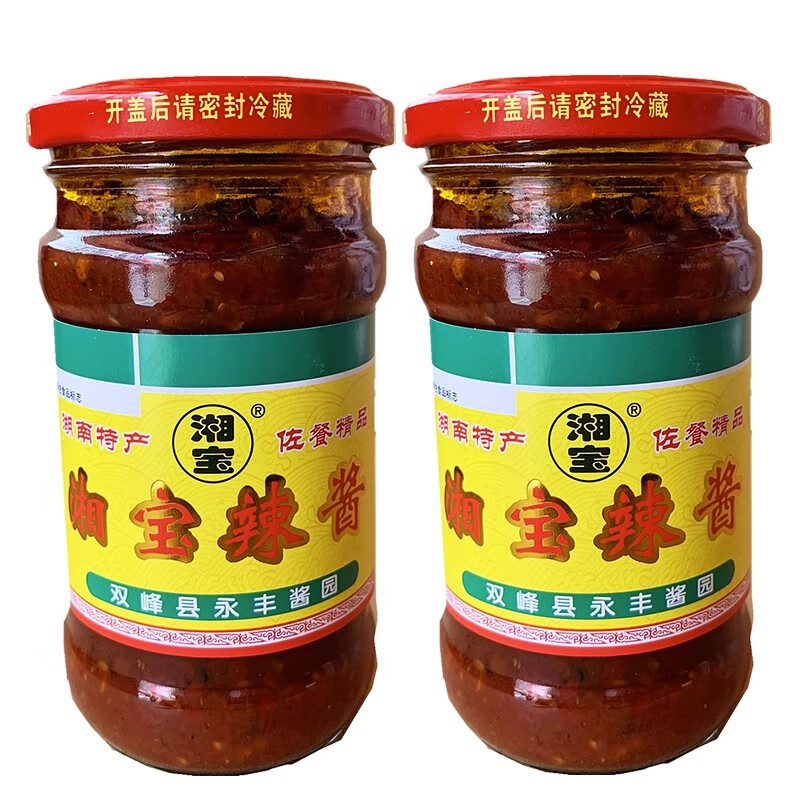 湘宝湖南娄底特产永丰湘宝辣酱下饭拌面夹馒头 湘宝辣酱290g/瓶*3