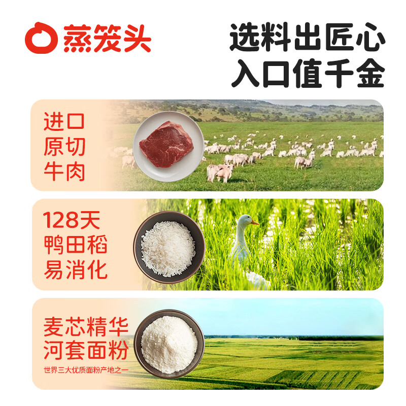 蒸笼头手作牛肉多多纸皮烧麦早餐半成品食品加热即食 牛肉多多烧麦280g*2袋