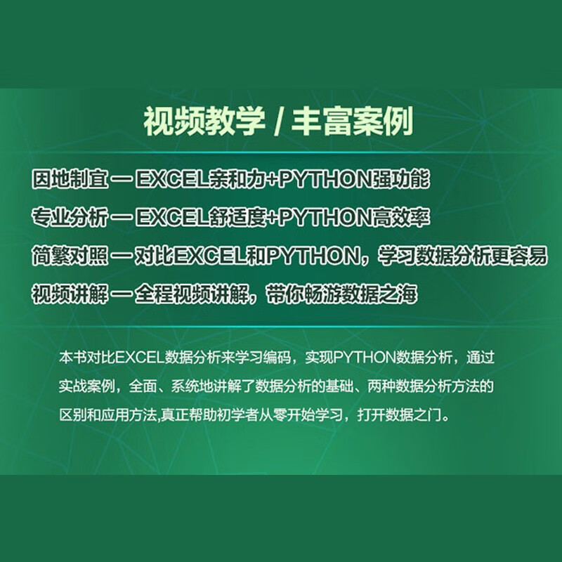 数据荒岛求生从excel数据分析到Python数据分析与可视化 数据分析从入门到进阶利用python进行数据处理与分析思维课程教材教程书籍大数据分析大话数据结构数据治理数据挖掘