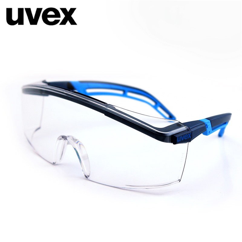 UVEX 9064-065骑行防风沙眼镜防刮擦护目镜蓝框 副