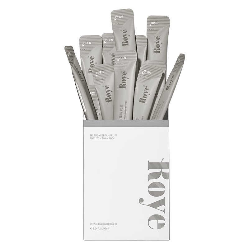 roye控油去屑止痒柔顺洗发水旅行装洗发露干枯毛躁便携盒装洗发液 【油软塌】控油蓬松旅行便携装（8ml*12）