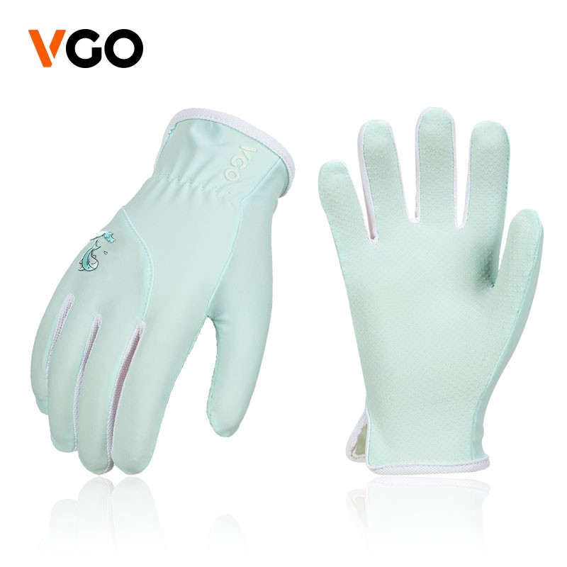 vgoVgo 儿童防晒户外运动手套骑行户外薄款舒适透气手套LY2513 蓝色 KID-S（4-5岁）