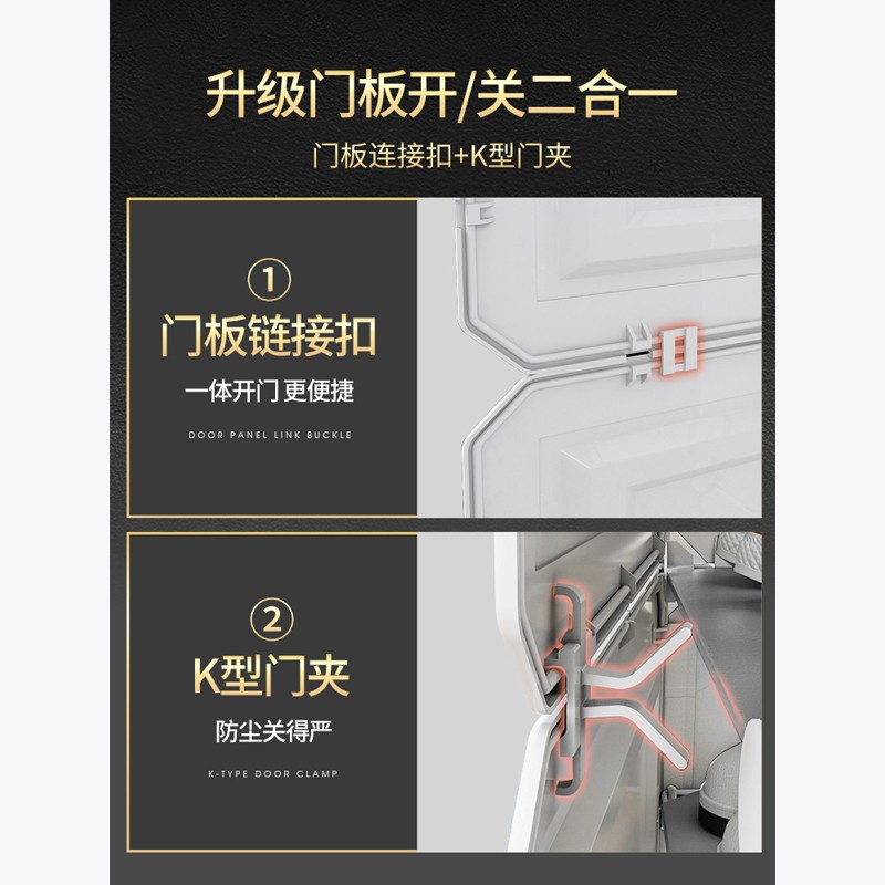 蔻丝（ColesHome）门口鞋架子家用室内多层简易宿舍收纳 【百叶门】3列9层