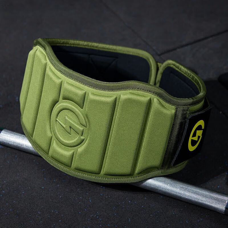 专用腰带健身男专业深蹲护硬拉深蹲负重举重护腰运动器械训练 军绿色