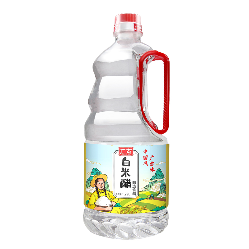 广古白米醋1.29L*1瓶白醋酿造食醋调料米醋 1瓶