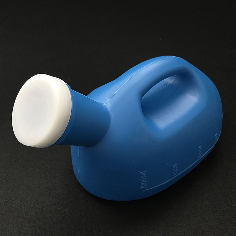 男士尿壶卧床老人接尿壶男小便壶老年夜壶小便器病人接尿器 蓝色 三代